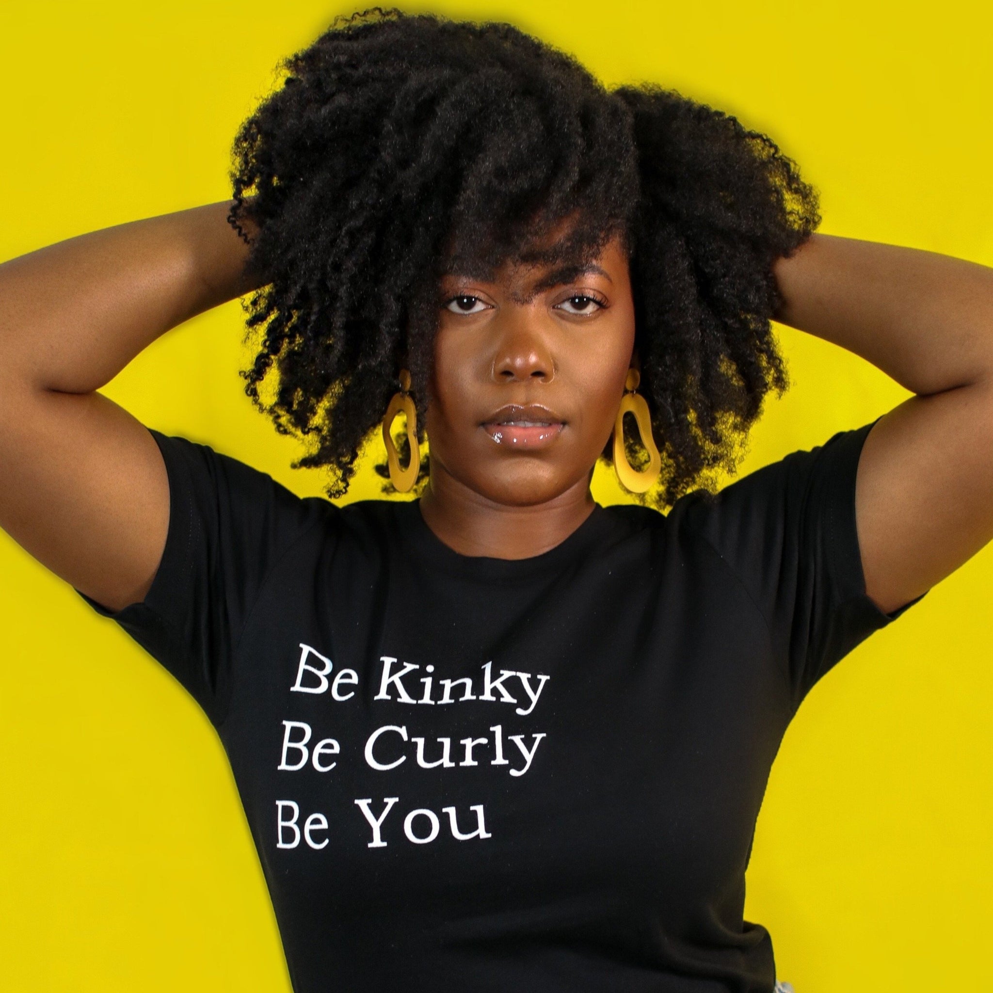 Curly, You T Shirt - Black For My Kinks